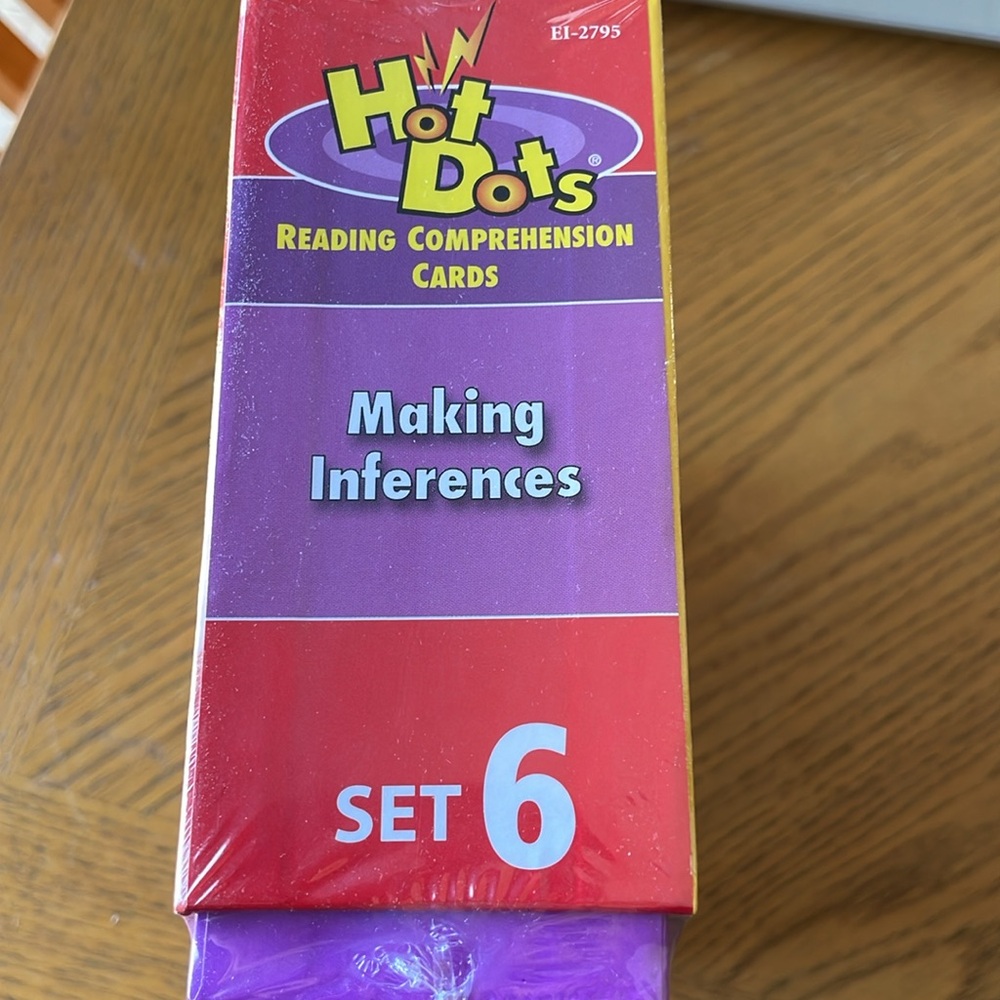 Hot Dots Reading Comprehension Cards Set 6 Making Inferences - Picture 2 of 3